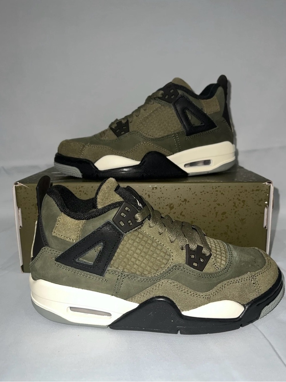 Air Jordan 4 lV Retro SE 'Craft - Olive' Youth Size 4.5Y NEW!